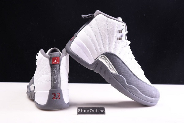 Air Jordan 12 Retro White Dark Grey 130690-160