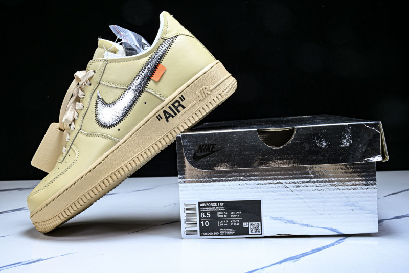 Off-White x Nike Air Force 1 Low “Sesame” FD6900-200