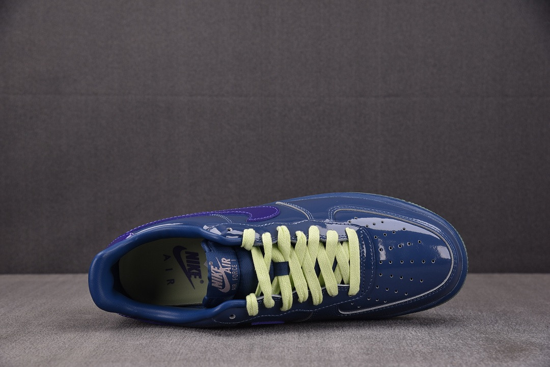 Nike Air Force 1 Low Patent Leather Mystic Navy Grape Ice IO4489-400