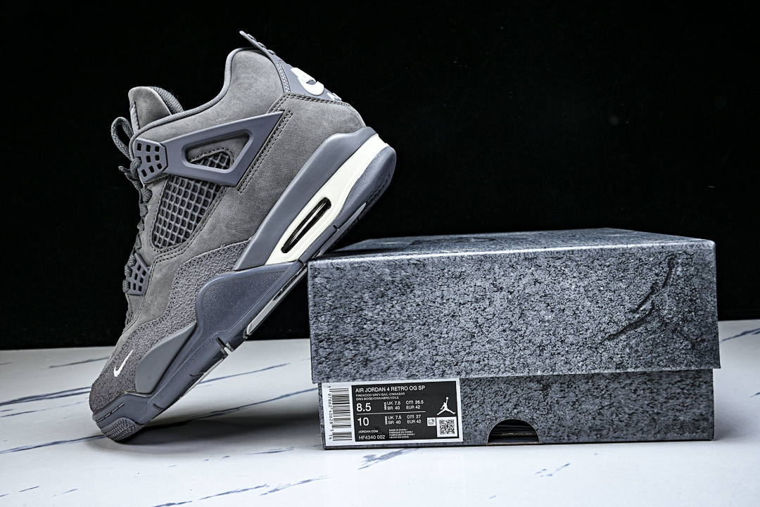 Nigel Sylvester x Air Jordan 4 Retro "Grey" HF4340-002