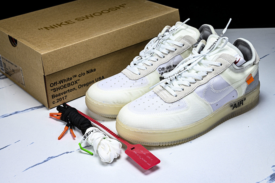 OFF White x Nike AIR FORCE 1 LOW "All White" AO4606-100