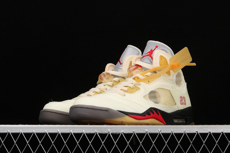 OFF White x Air Jordan 5 “Sail” DH8565-100