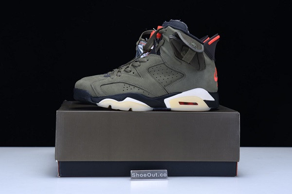Travis Scott x Air Jordan 6 “Medium Olive” CN1084-200