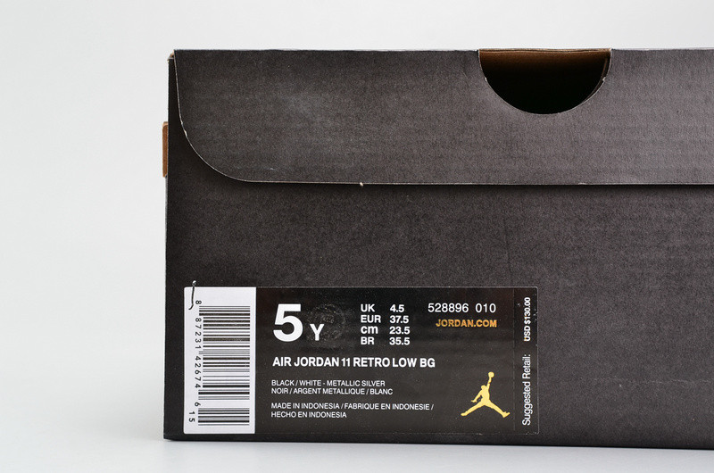 AIR JORDAN 11 RETRO LOW BG (GS) "BARON"  womens  528896-010