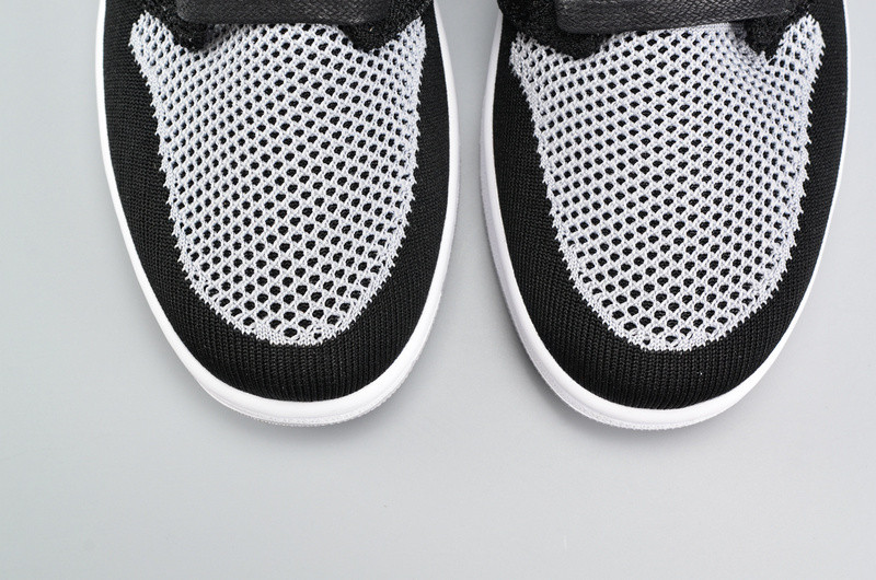 Air Jordan 1 Flyknit “Shadow” Black/Medium Grey-White mens 919704-003