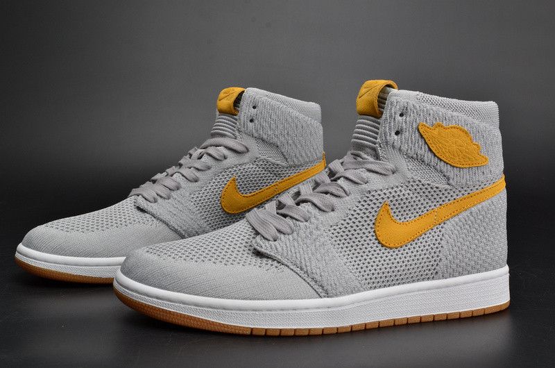 AIR JORDAN 1 FLYKNIT “WOLF GREY” mens 919704-025