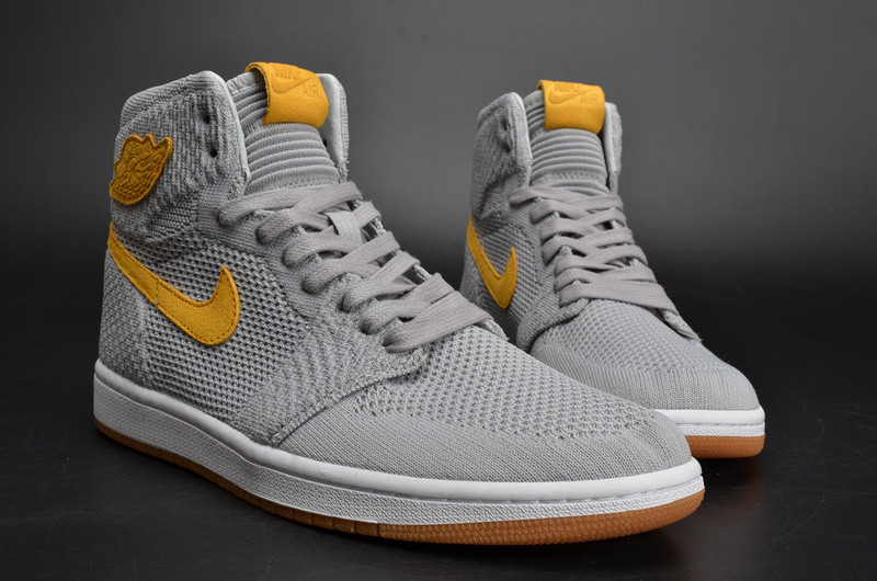 AIR JORDAN 1 FLYKNIT “WOLF GREY” mens 919704-025