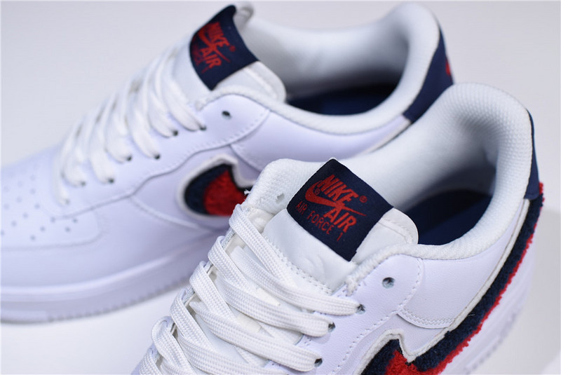 Nike Air Force 1 Low LV8 3D Chenille S* White Red Blue  823511-106