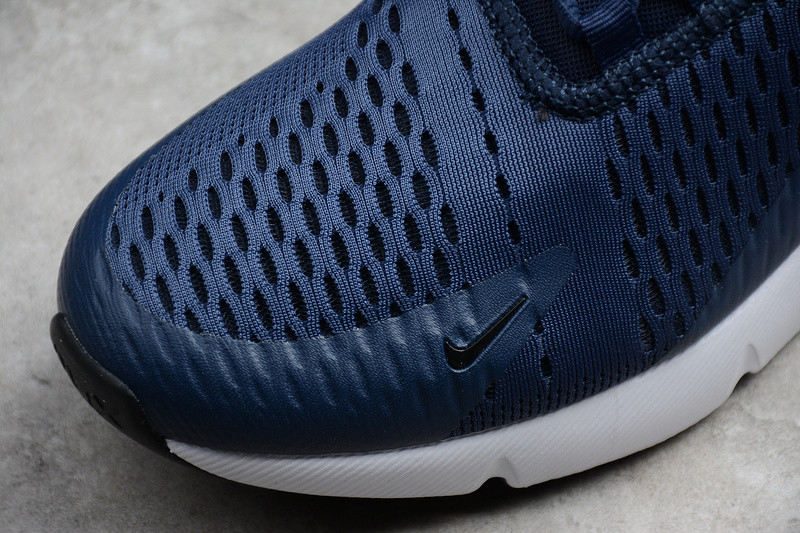NIKE mens Air Max 270 "Midnight Navy" Black/ White AH8050-400