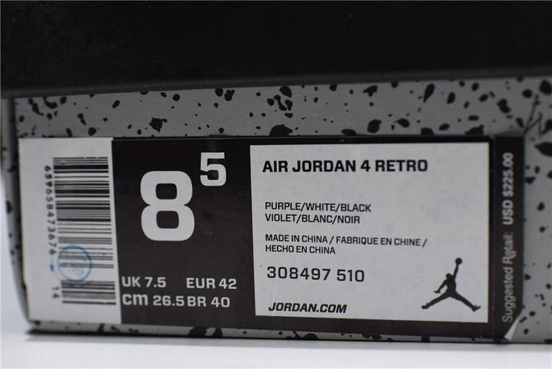 Travis Scott x Jordan 4 Retro Purple 308497-510