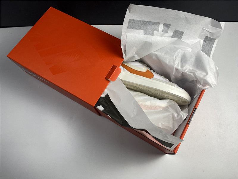 Sacai x Nike Blazer Low Orange Varisity White BV0076-107