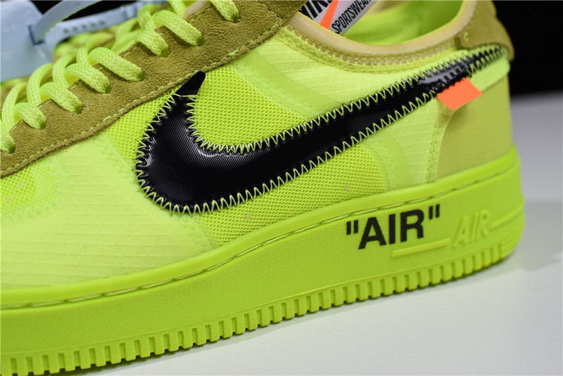 OFF White x Nike Air Force 1 Low “Volt” AO4606-700