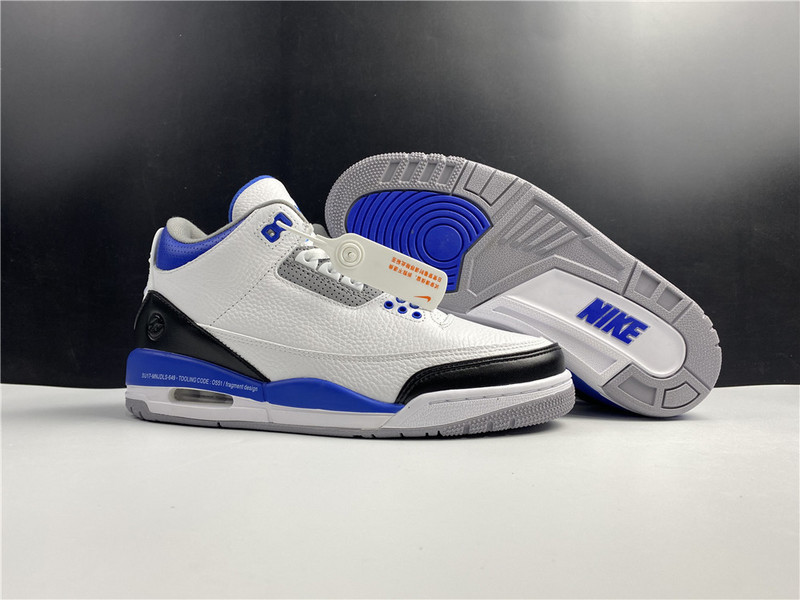 Air Jordan 3 Retro White Blue Shoes CT8532-040