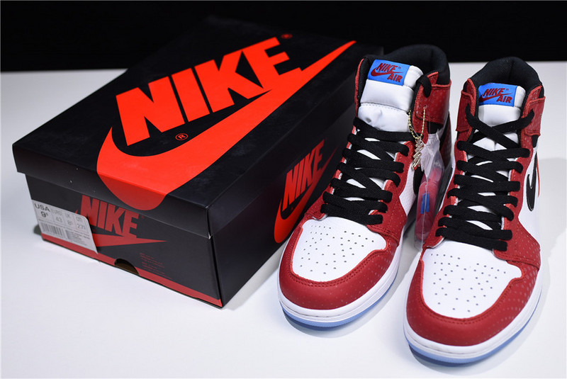 Air Jordan Retro 1 High Spider-man Origin Story 555088-602