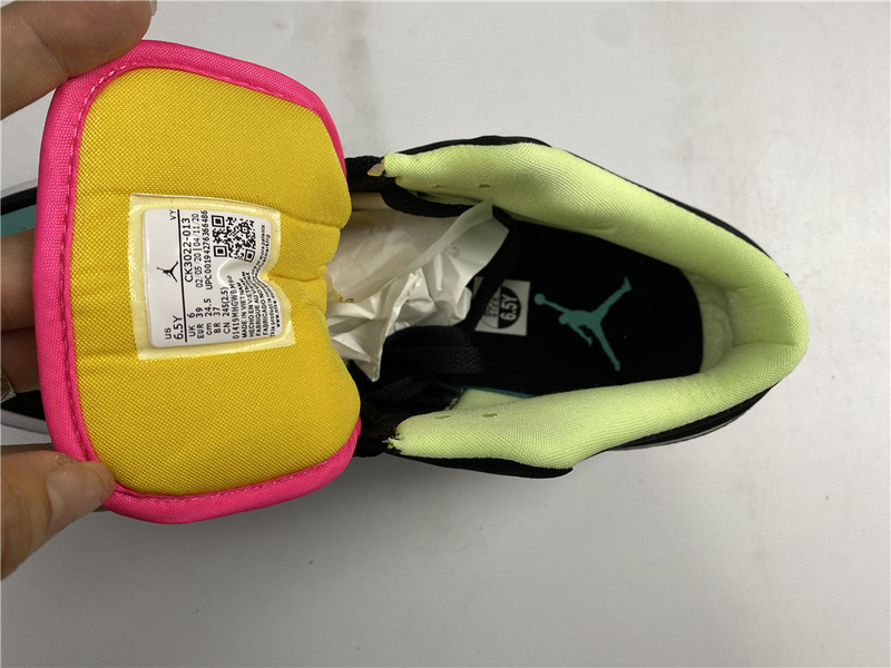 Air Jordan 1 Low Black Aurora Green Laser Orange CK3022-013