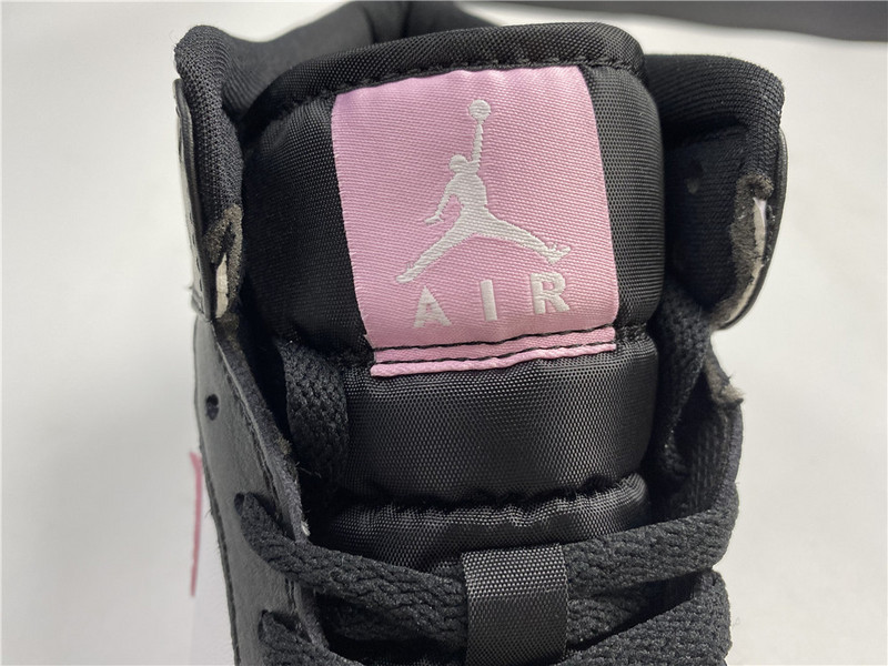 Air Jordan 1 Mid White/Light Arctic Pink-Black 555112-103