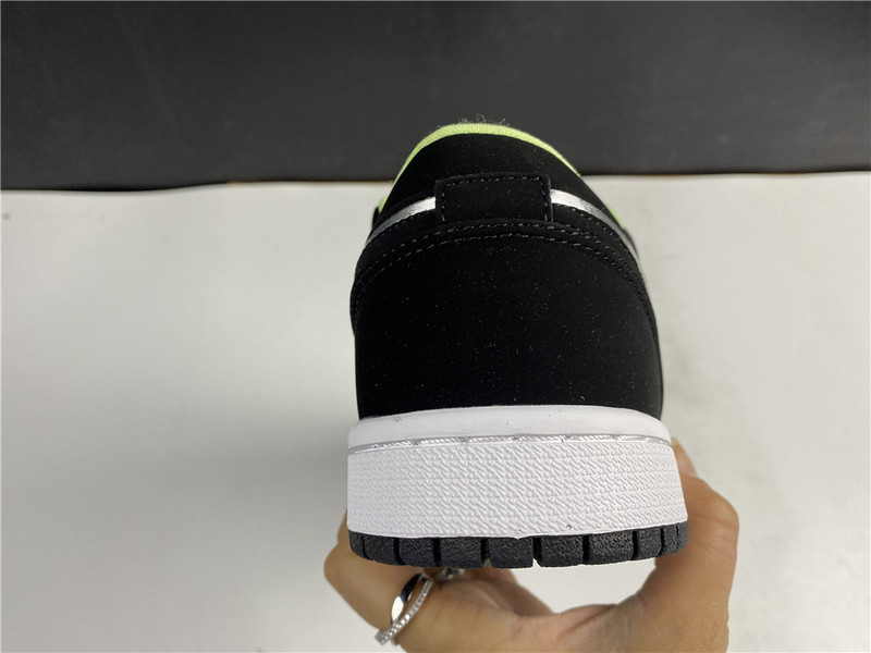 Air Jordan 1 Low Black Aurora Green Laser Orange CK3022-013