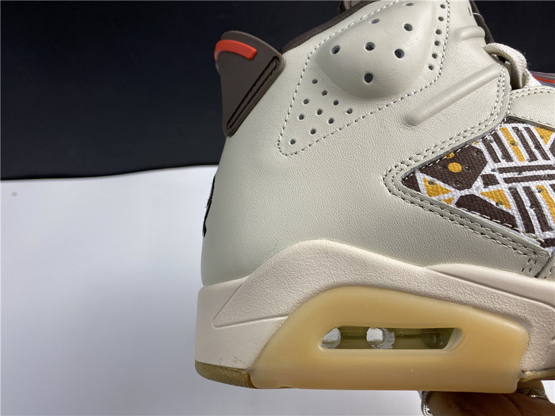 Air Jordan 6 Retro Quai54 Sail Brown CZ4152-100