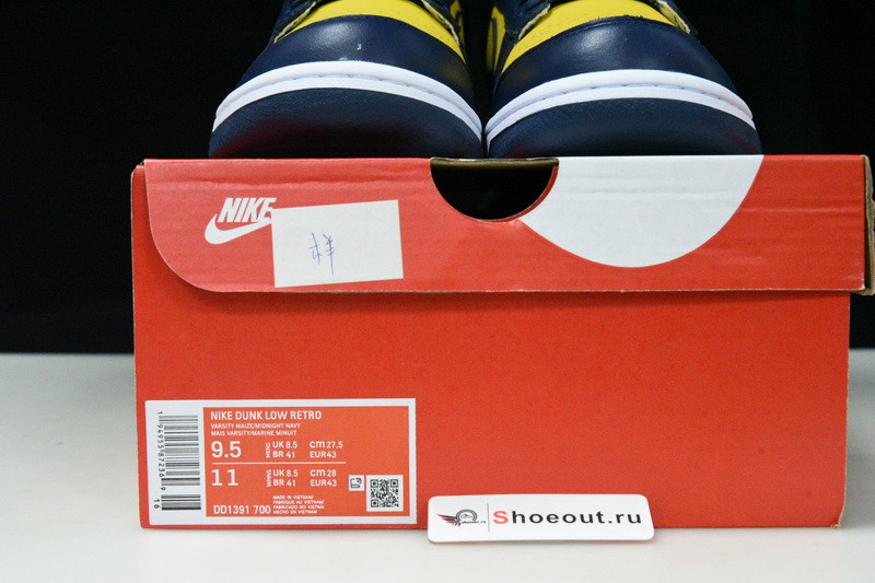 Nike Dunk Low “Michigan” DD1391-700
