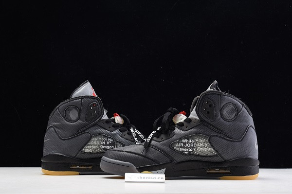 OFF White x Air Jordan 5 Black CT8480-001