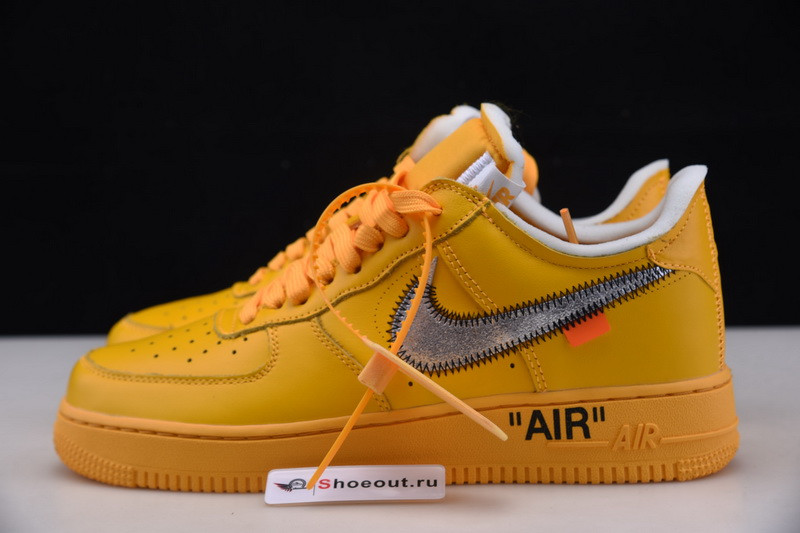 Nike Air Force 1 Low OFF White University Gold Metallic Silver DD1876-700