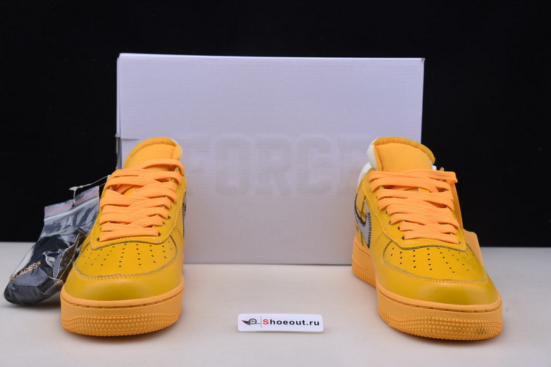 Nike Air Force 1 Low OFF White University Gold Metallic Silver DD1876-700