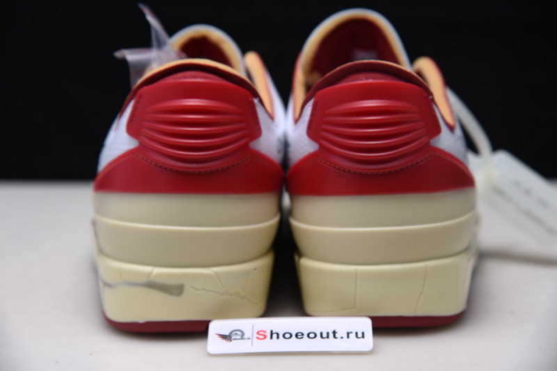 OF x Air Jordan 2 Low White Red DJ4375-106