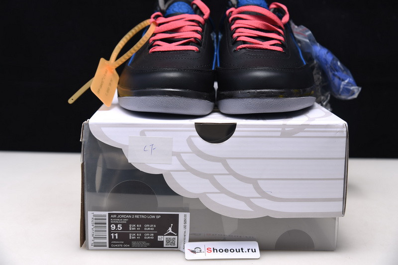 OF x Air Jordan 2 Low Black DJ4375-004