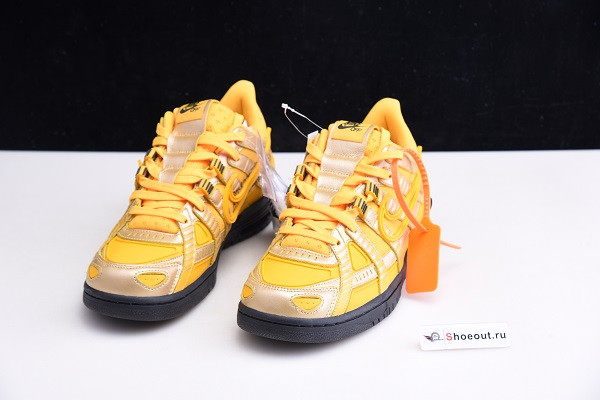OFF White x Nike Air Rubber Dunk “University Gold” CU6015-700