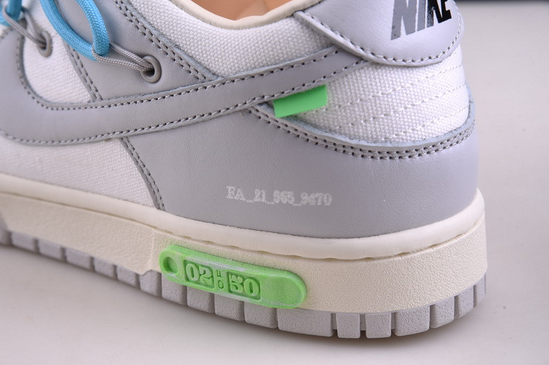 OF x Nike Dunk Low Beige Grey Lot 2 DM1602-115