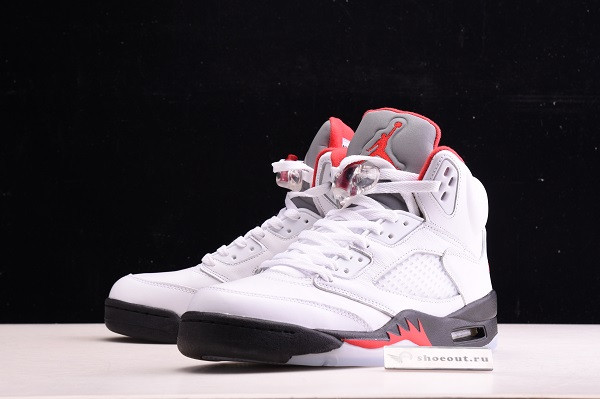 Air Jordan 5 Retro Fire Red Silver Tongue (2020) DA1911-102