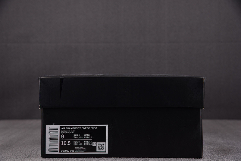 NK Air Foamposite One CDG Homme Plus Black DJ7952-001