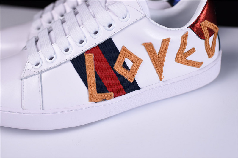 GC ACE EMBROIDERED LOW-TOP SNEAKER WITH LOVED 497090 DOPE0 9095