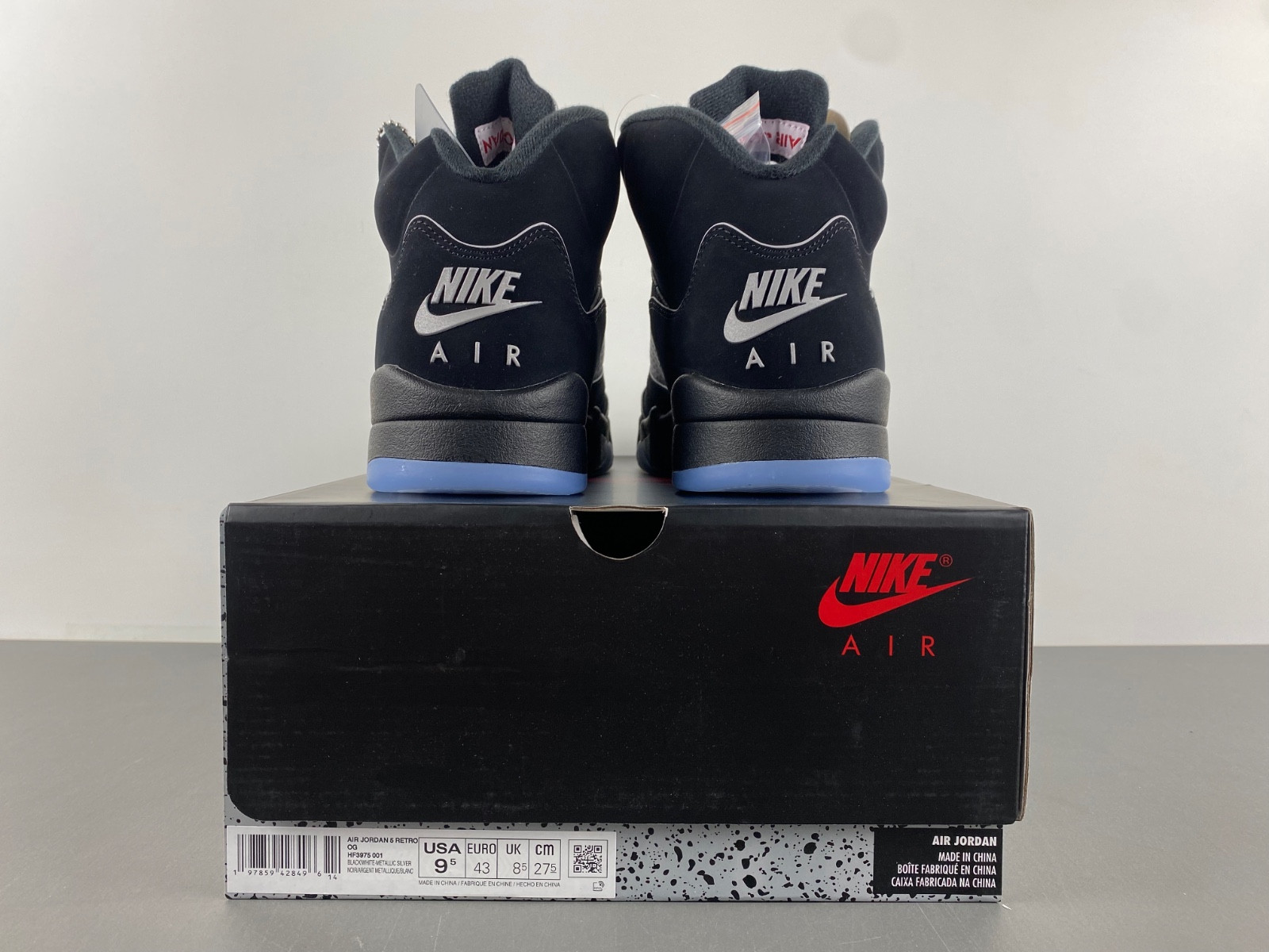 Air Jordan 5 “Black Metallic Reimagined” HF3975-001