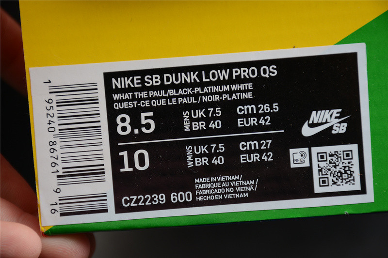 Nike SB Dunk Low What The Paul CZ2239-600