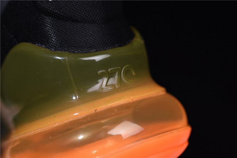 NIKE mens AIR MAX 270 “Tonal Orange” black  AH8050-008
