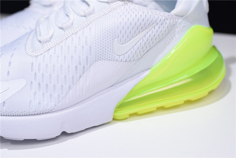 NIKE mens AIR MAX 270 “WHITE VOLT” AH8050-104