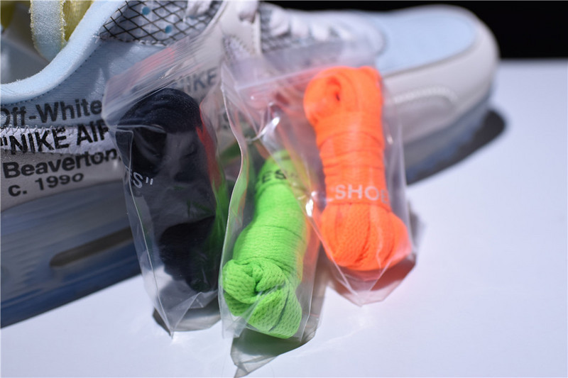 OF x Nike Air Max 90 Sail Muslin Virgil Abloh AA7293-100