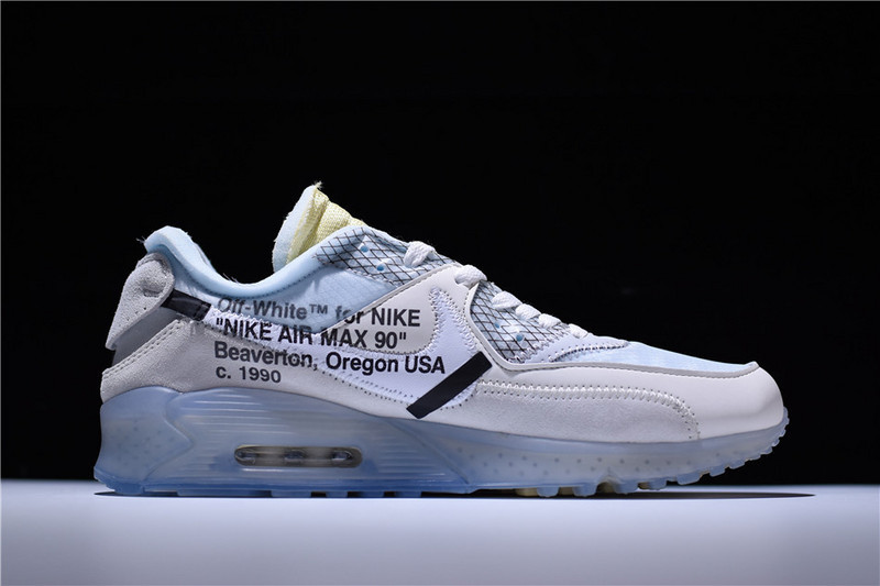 OF x Nike Air Max 90 Sail Muslin Virgil Abloh AA7293-100
