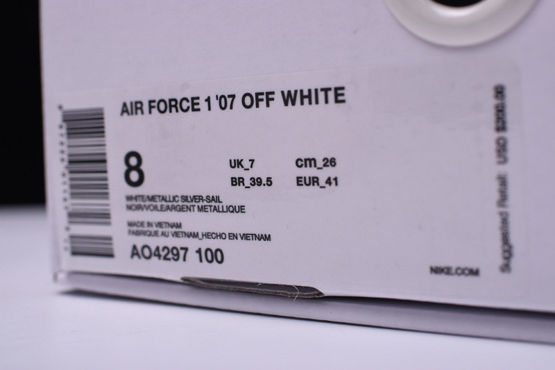 OFF White Nike Air Force 1 Low ComplexCon White AO4297-100