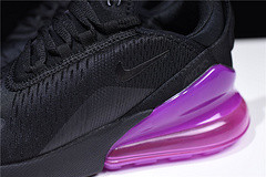 Nike womens  Air Max 270 black purple AH6789 016