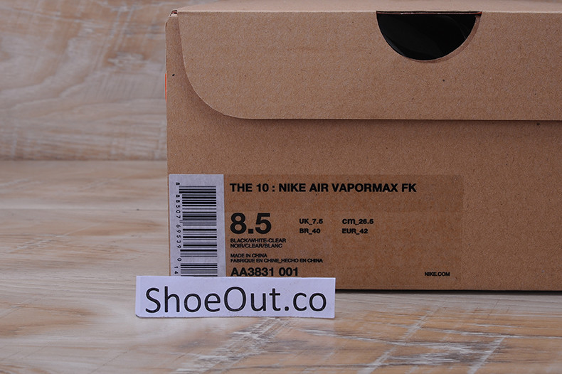 OF x Nike Air VaporMax Black White AA3831-001